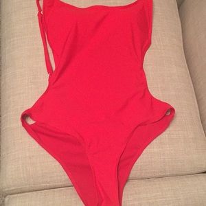 One piece red Pamela Bathing suit